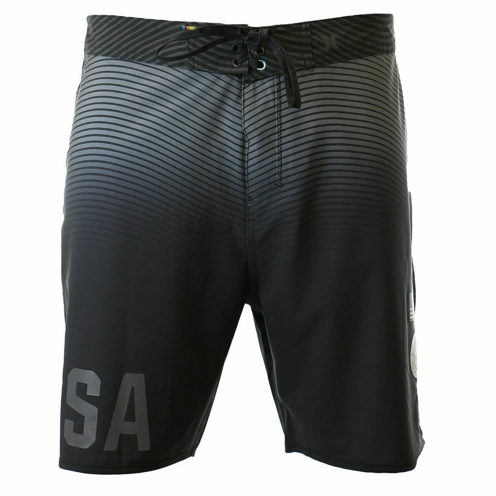 Hurley Men's Phantom USA Olympic Team 18.5" Boardshorts - Black